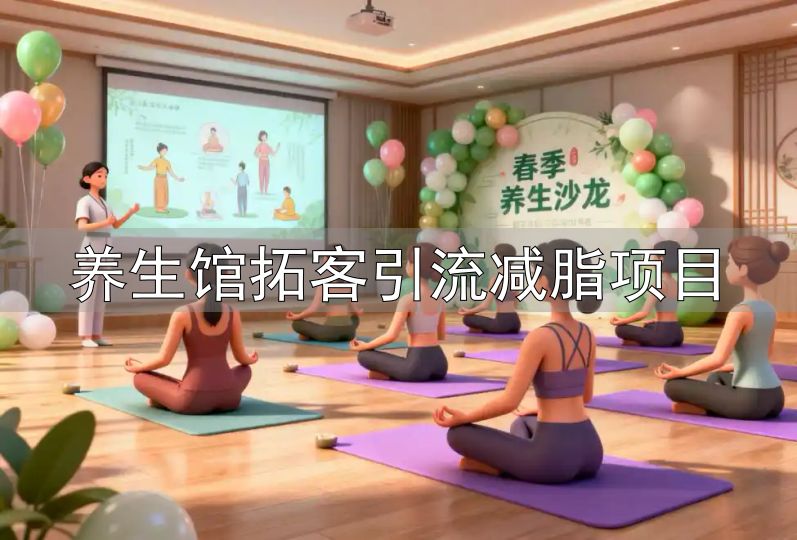 养生馆拓客引流减脂项目_体验式营销让顾客先感受再付费_打造舒适环境吸引顾客养生馆
