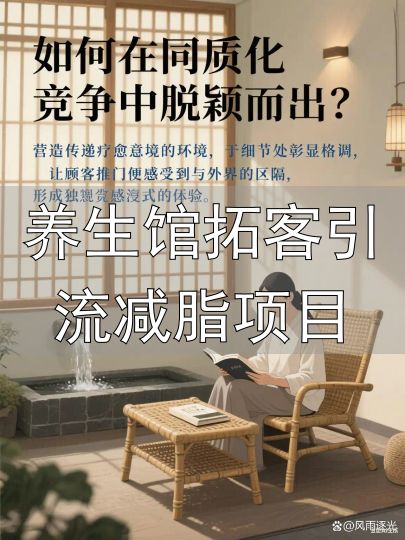 养生馆环境营销策略_开养生馆精准引流_养生馆拓客引流减脂项目