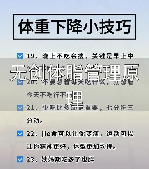 减脂体脂率腰围_体成分静息心率指标_无创体脂管理原理
