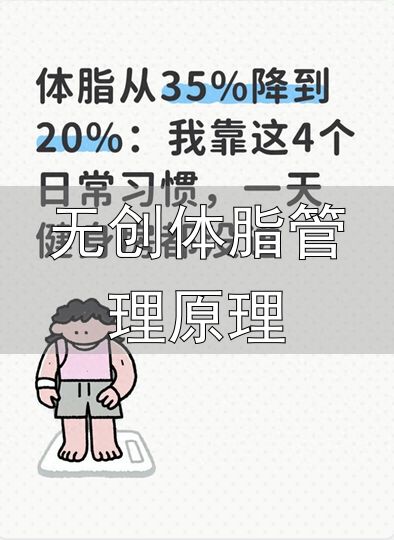 碎片化活动减脂方法_中老年人减脂四个简单习惯_无创体脂管理原理