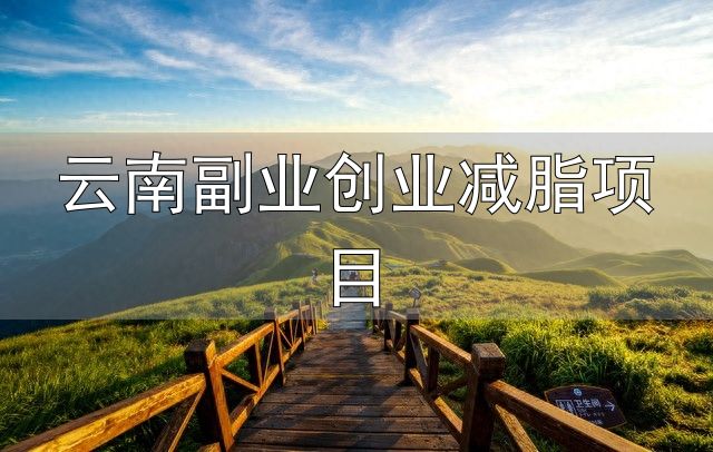 云南副业创业减脂项目_失业过渡期稳收入_副业低投入兼职