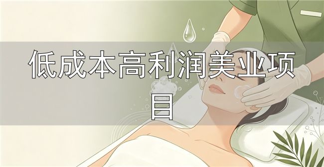 低成本高利润美业项目_美容行业创业扶持_新手美容院加盟品牌选择